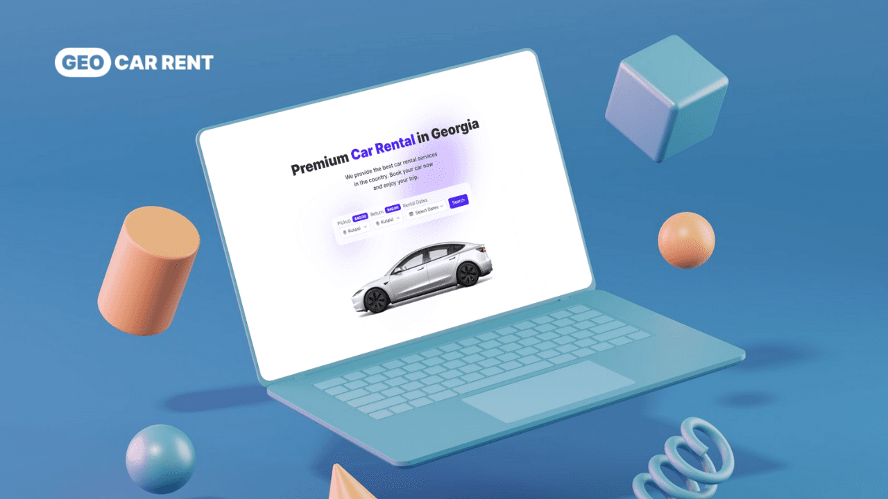 Geo Car Rent project screenshot